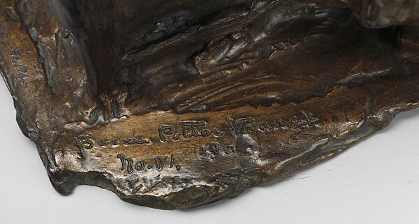 Enthroned, Bessie Potter Vonnoh (American, St. Louis, Missouri 1872–1955 New York), Bronze, American