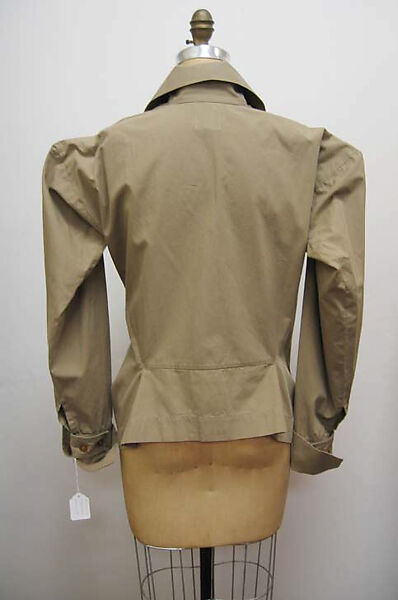 Blouse, Vivienne Westwood (British, founded 1971), cotton, plastic, British