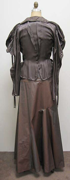 Ensemble, Vivienne Westwood (British, founded 1971), a) silk/cotton, plastic, silk; b) silk/cotton; c) silk/cotton, plastic; d) rayon; e) silk/cotton, velcro, British