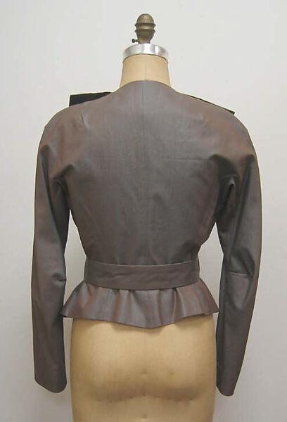 Ensemble, Vivienne Westwood (British, founded 1971), a) silk/cotton, plastic, silk; b) silk/cotton; c) silk/cotton, plastic; d) rayon; e) silk/cotton, velcro, British