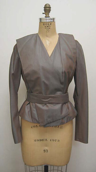 Ensemble, Vivienne Westwood (British, founded 1971), a) silk/cotton, plastic, silk; b) silk/cotton; c) silk/cotton, plastic; d) rayon; e) silk/cotton, velcro, British