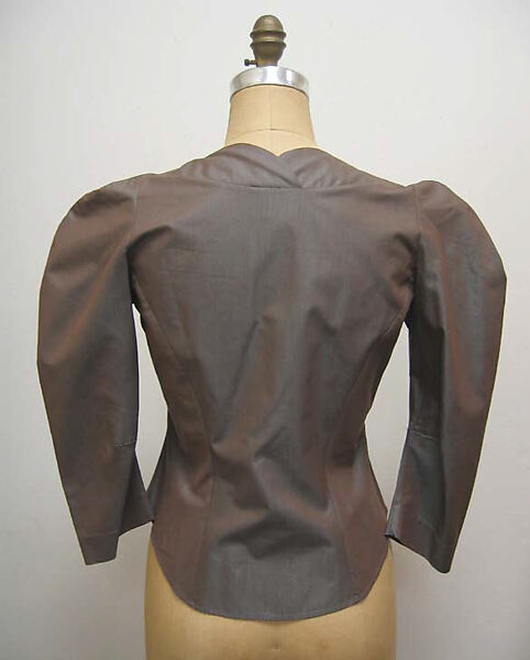 Ensemble, Vivienne Westwood (British, founded 1971), a) silk/cotton, plastic, silk; b) silk/cotton; c) silk/cotton, plastic; d) rayon; e) silk/cotton, velcro, British