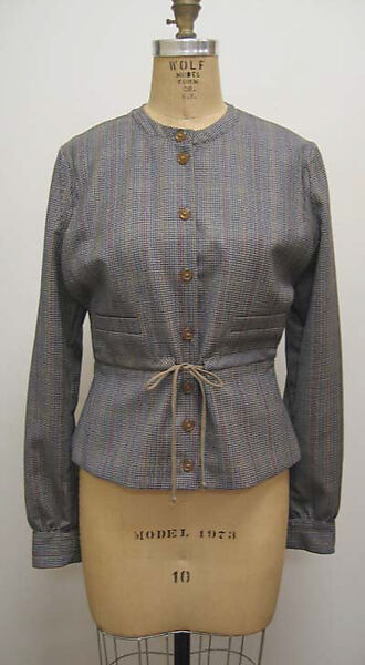 Ensemble, Vivienne Westwood (British, founded 1971), a) cotton, metal; b,c) cotton, plastic; d) cotton, British