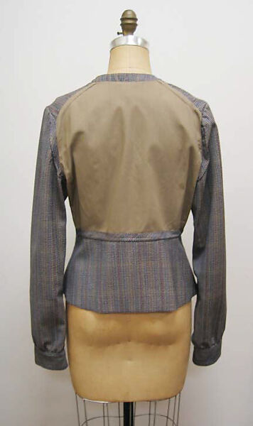 Ensemble, Vivienne Westwood (British, founded 1971), a) cotton, metal; b,c) cotton, plastic; d) cotton, British