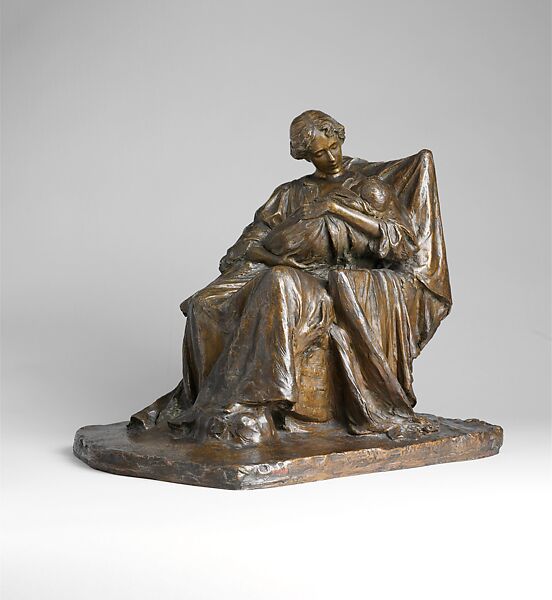 A Young Mother, Bessie Potter Vonnoh  American, Bronze, American