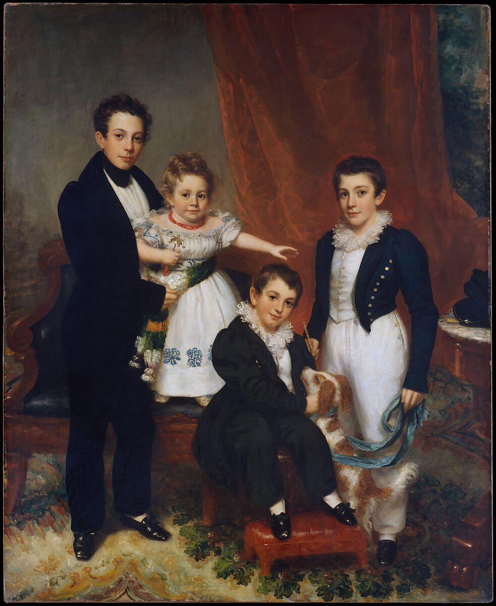 The Knapp Children, Samuel Lovett Waldo (1783–1861), Oil on canvas, American 