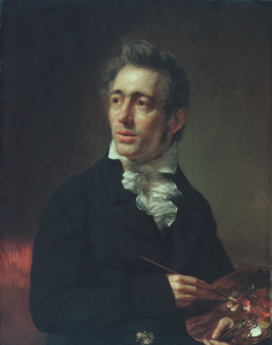 Self-portrait, Samuel Lovett Waldo (1783–1861), Oil on wood, American 