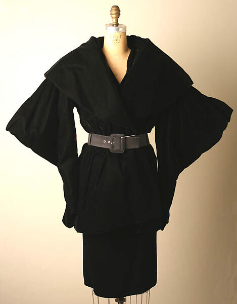 Evening ensemble, Yves Saint Laurent (French, founded 1961), a,c,d) silk; b) silk, rhinestone, French 