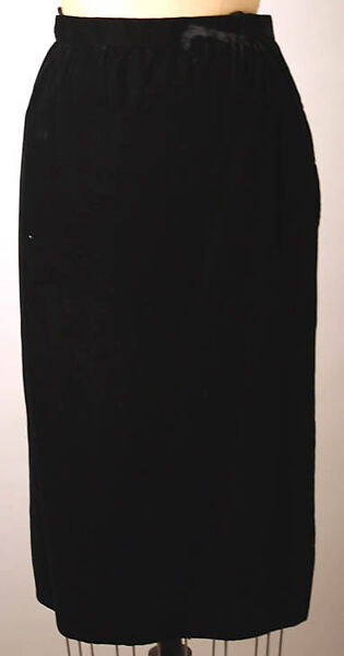 Evening ensemble, Yves Saint Laurent (French, founded 1961), a,c,d) silk; b) silk, rhinestone, French