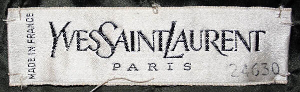 Ensemble, Yves Saint Laurent (French, founded 1961), a,c) wool, silk, plastic; b) silk, plastic; d) wool, French