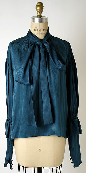 Evening ensemble, Yves Saint Laurent (French, founded 1961), a) silk, jet; b,c) silk, French
