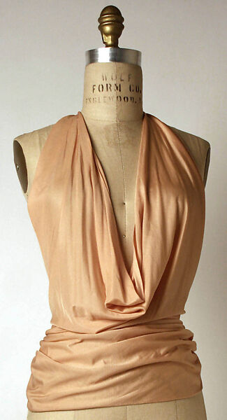 Halter, Madame Grès (Germaine Émilie Krebs) (French, Paris 1903–1993 Var region), silk, French 