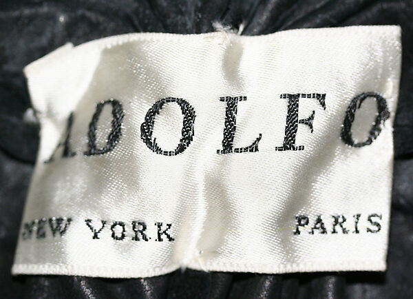 Hat, Adolfo (American, born Cuba, Cárdenas 1923–2021 New York), leather, American