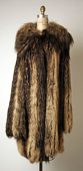 Coat, Fendi (Italian, founded 1925), fur, Italian