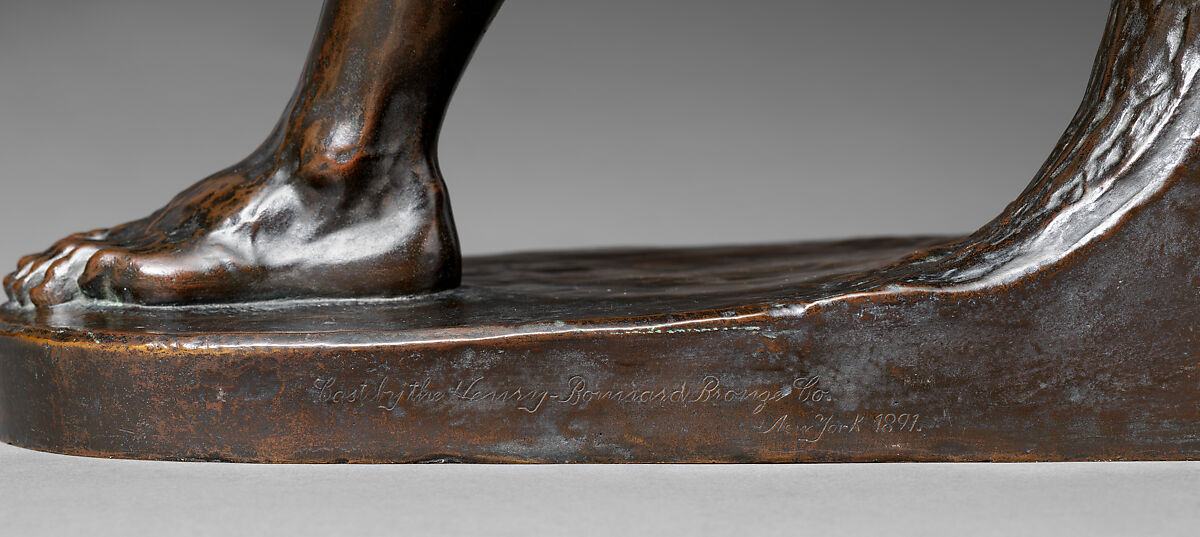 The Freedman, John Quincy Adams Ward (American, Urbana, Ohio 1830–1910 New York), Bronze, American