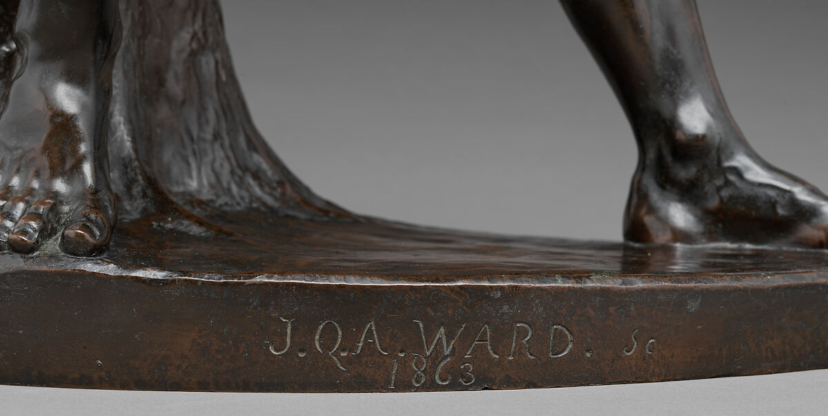 The Freedman, John Quincy Adams Ward (American, Urbana, Ohio 1830–1910 New York), Bronze, American