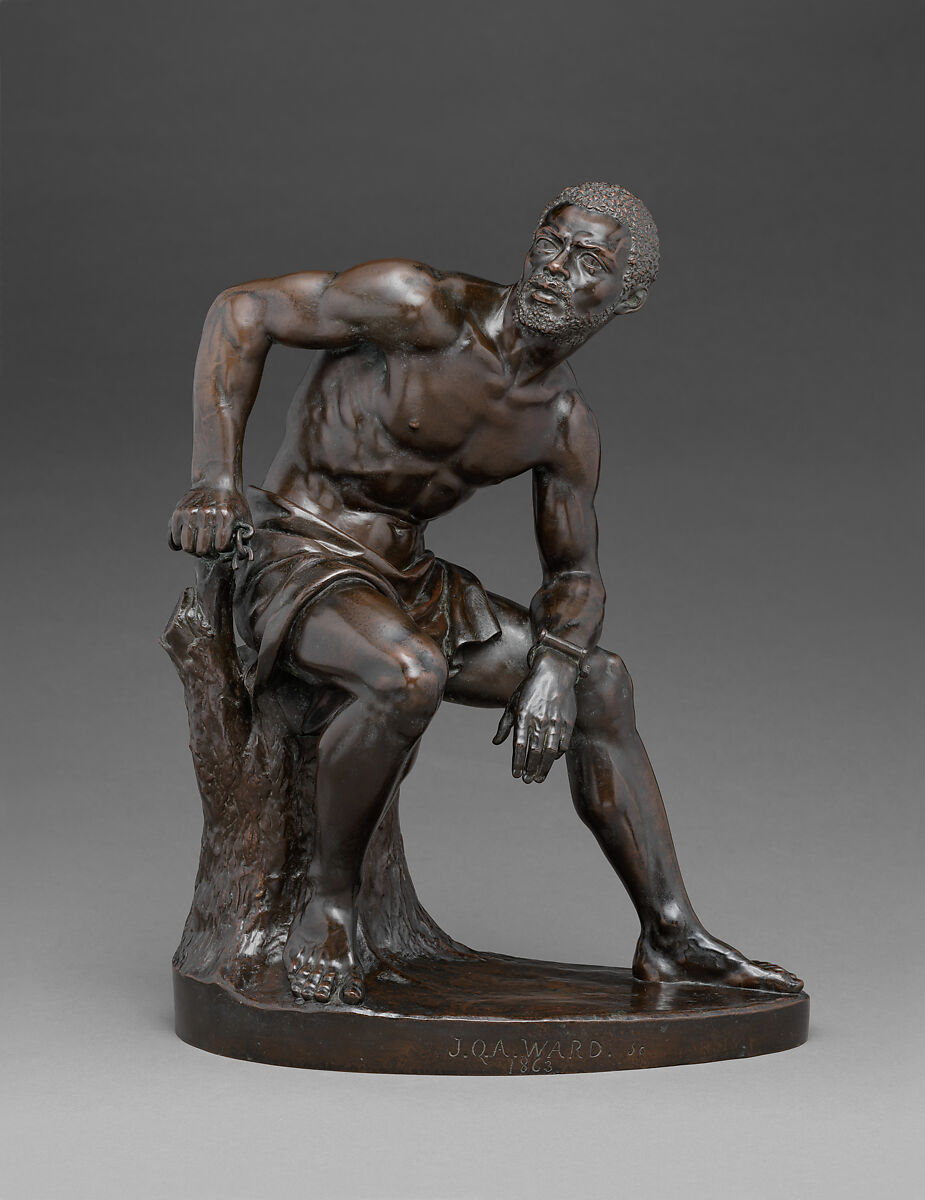 The Freedman, John Quincy Adams Ward (American, Urbana, Ohio 1830–1910 New York), Bronze, American 