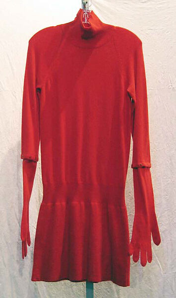 Dress, Louis Vuitton Co. (French, founded 1854), a-c) wool, metal, French