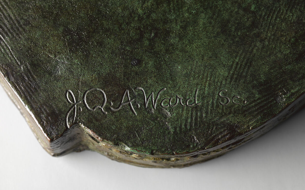 Henry Ward Beecher, John Quincy Adams Ward (American, Urbana, Ohio 1830–1910 New York), Bronze, American