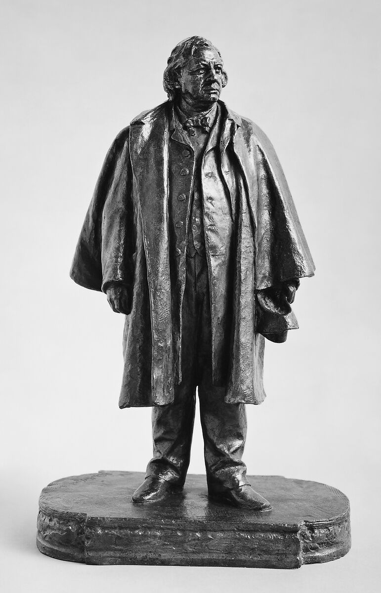 Henry Ward Beecher, John Quincy Adams Ward (American, Urbana, Ohio 1830–1910 New York), Bronze, American