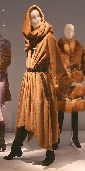 "Evolution", Gaultier Paris (French, founded 1997), a) wool, silk; b) wool; c) leather, French 