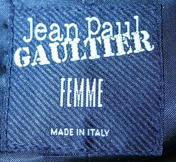 Suit, Jean Paul Gaultier (French, born 1952), a) wool, synthetic; b) wool, synthetic, silk; c,d) wool, French