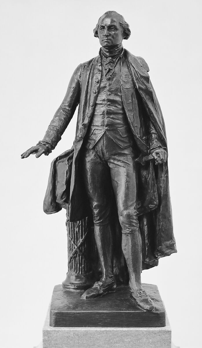 George Washington, John Quincy Adams Ward (American, Urbana, Ohio 1830–1910 New York), Bronze, American