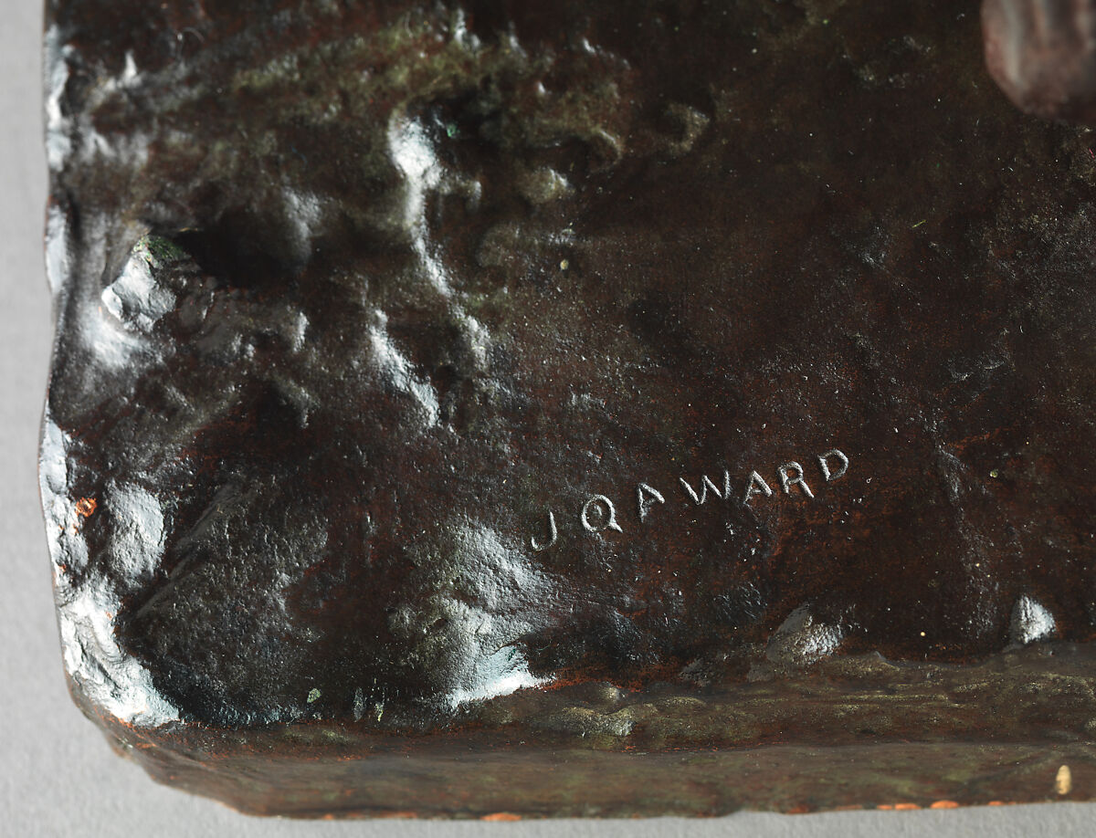 Study of the Horse for the Statue of Major General George Henry Thomas, John Quincy Adams Ward (American, Urbana, Ohio 1830–1910 New York), Bronze, American
