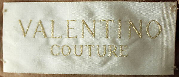 Dress, Valentino S.p.A. (Italian, founded 1959), a) silk, metal; b) metallic, Italian