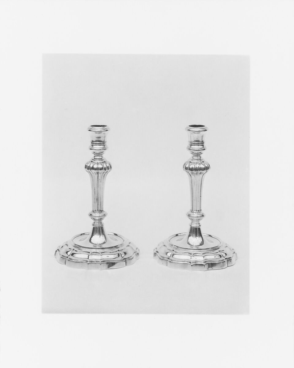 Candlestick, Formerly attributed to Jacob Hurd (American, Boston, Massachusetts 1702/3–1758 Boston, Massachusetts), Silver, American