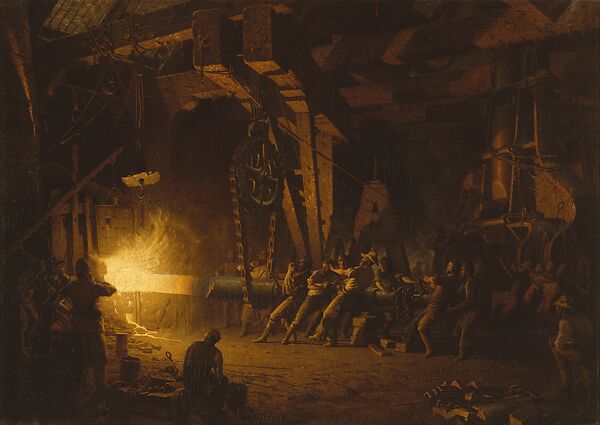 Forging the Shaft, John Ferguson Weir (American, West Point, New York 1841–1926 Providence, Rhode Island), Oil on canvas, American 