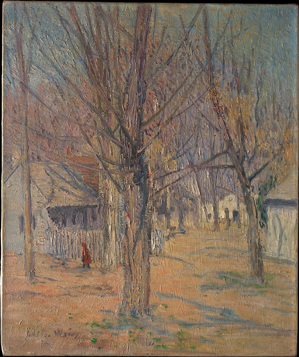 Connecticut Village (Going to School), Julian Alden Weir (American, West Point, New York 1852–1919 New York), Oil on canvas, American