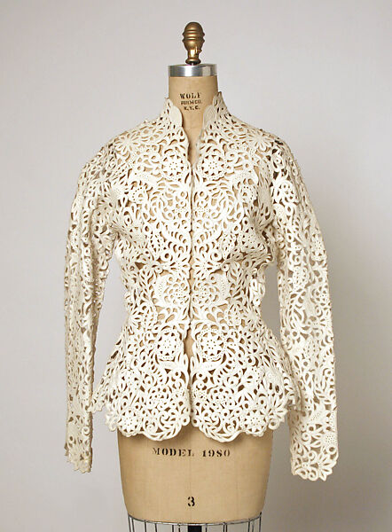 Jacket, House of Dior (French, founded 1946), leather, silk, French