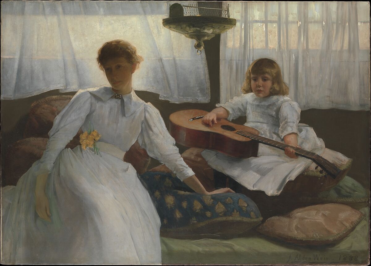 Idle Hours, Julian Alden Weir (American, West Point, New York 1852–1919 New York), Oil on canvas, American