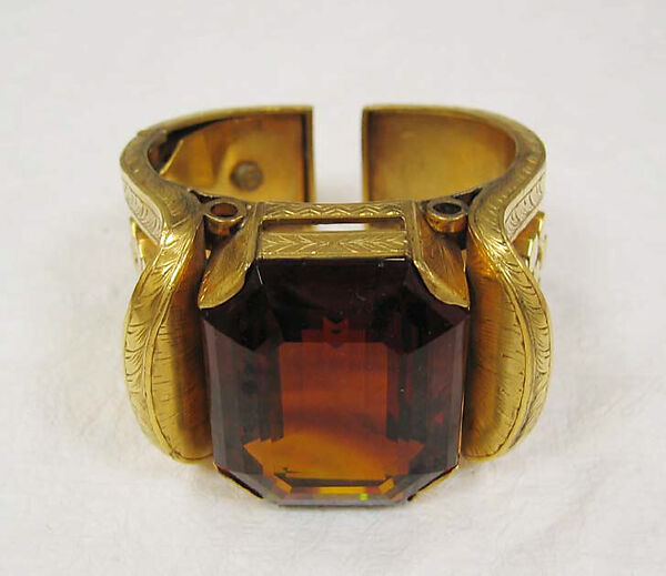 Bracelet, metal, stone, Scottish