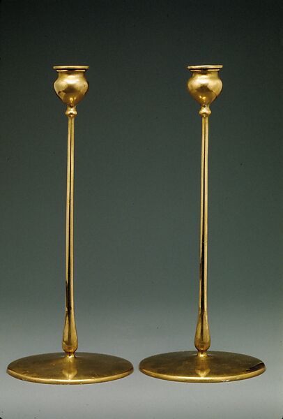 Candlestick, Robert R. Jarvie (American, 1865–1941), Bronze, American