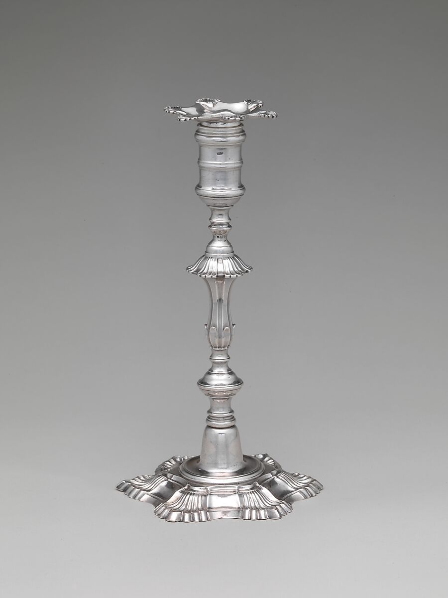 Candlestick, Myer Myers (1723–1795), Silver, American 