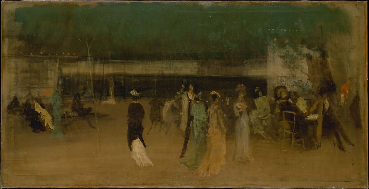 Cremorne Gardens, No. 2, James McNeill Whistler (American, Lowell, Massachusetts 1834–1903 London), Oil on canvas, American 