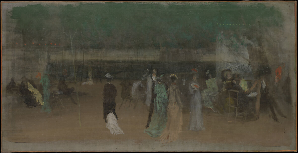 Cremorne Gardens, No. 2, James McNeill Whistler (American, Lowell, Massachusetts 1834–1903 London), Oil on canvas, American