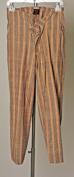 Trousers, Vivienne Westwood (British, 1941–2022), cotton, metal, British 