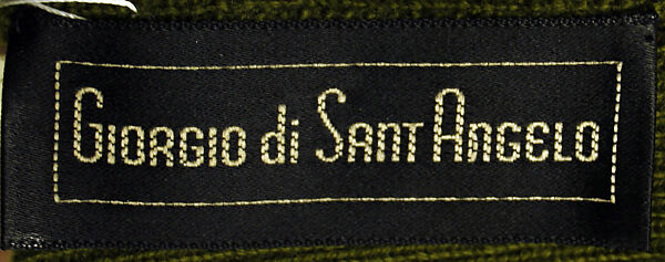 Ensemble, Giorgio di Sant'Angelo (American, born Italy, 1933–1989), wool, American