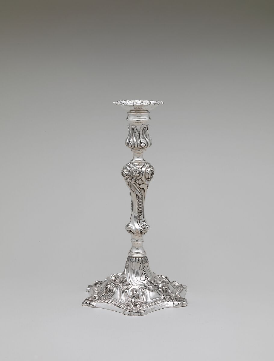 Candlestick, William Thomson (1777–1833), Silver, American 