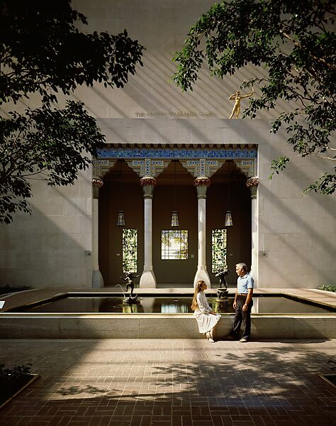 Architectural Elements from Laurelton Hall, Oyster Bay, New York, Designed by Louis C. Tiffany (American, New York 1848–1933 New York), Limestone, ceramic, and Fravrile glass, American