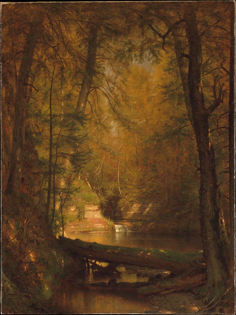 The Trout Pool, Worthington Whittredge (Springfield, Ohio 1820–1910 Summit, New Jersey), Oil on canvas, American 