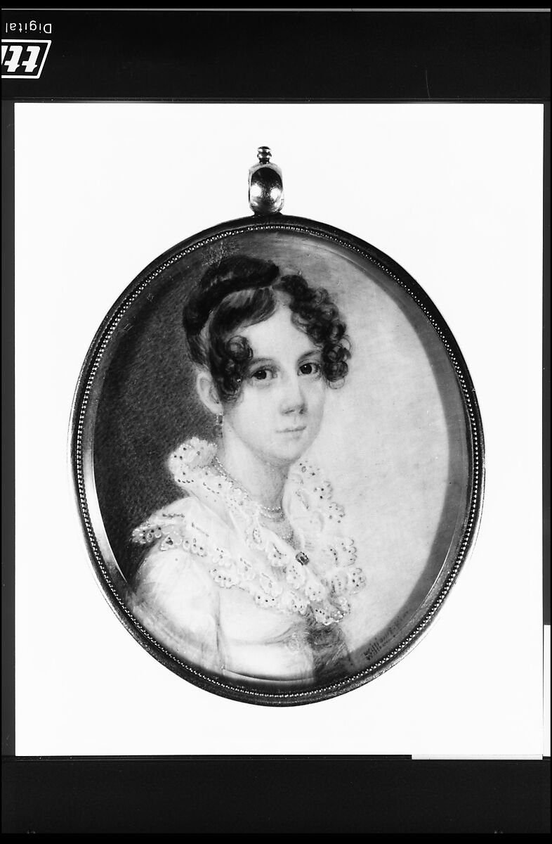 Mrs. John Cox (Mrs. Thankful Harris Gore), Henry Williams (American, Boston, Massachusetts 1787–1830 Boston, Massachusetts), Watercolor on ivory, American 
