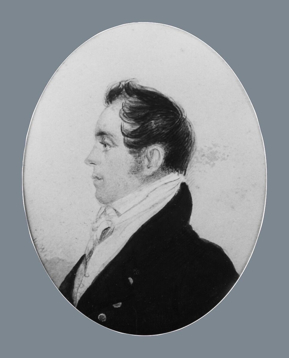 Profile of a Gentleman and Portrait of an Old Woman, Henry Williams (American, Boston, Massachusetts 1787–1830 Boston, Massachusetts), Watercolor on paper, American