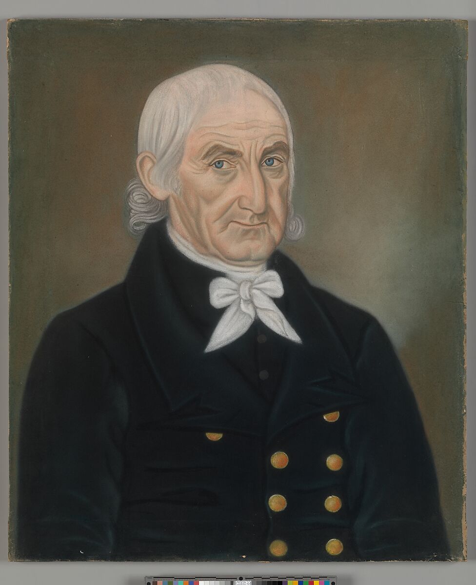 Captain Abraham Vorhees, Micah Williams (1782–1837), Pastel on off-white wove paper, mounted on a wood strainer, American 