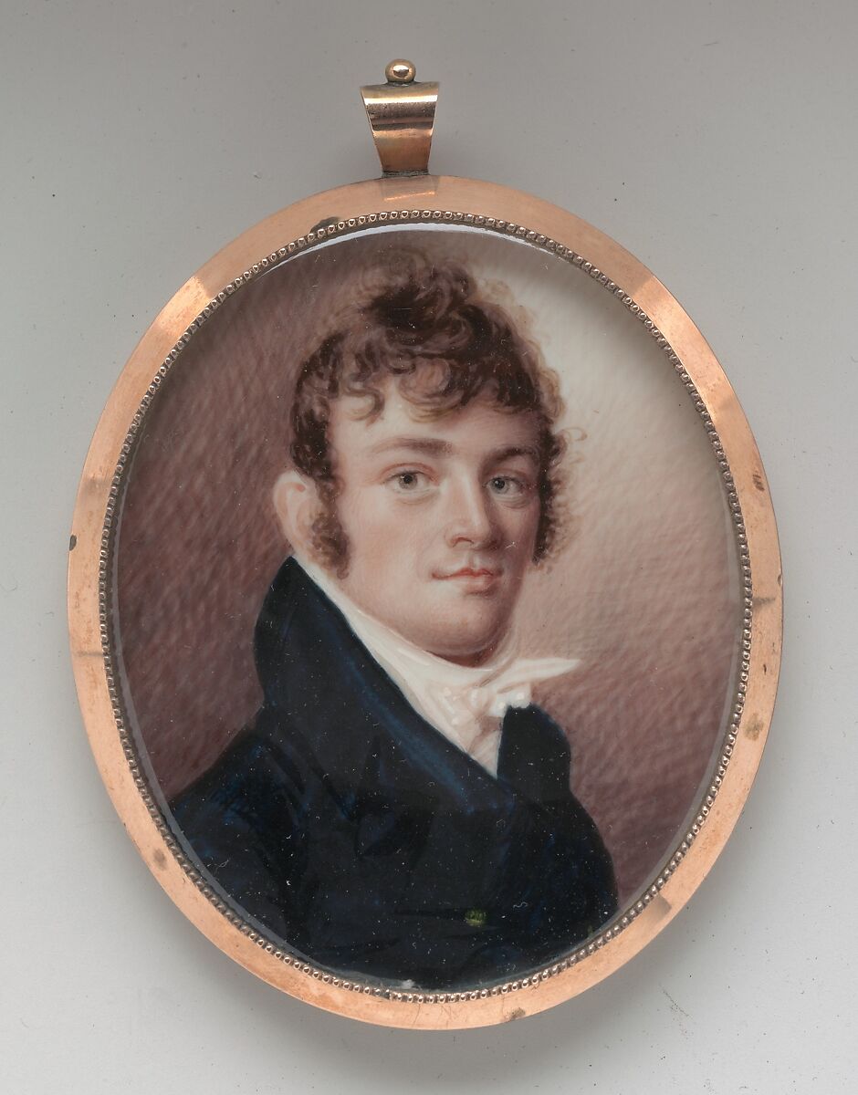 Portrait of a Gentleman, Joseph Wood (1778–1830), Watercolor on ivory, American 