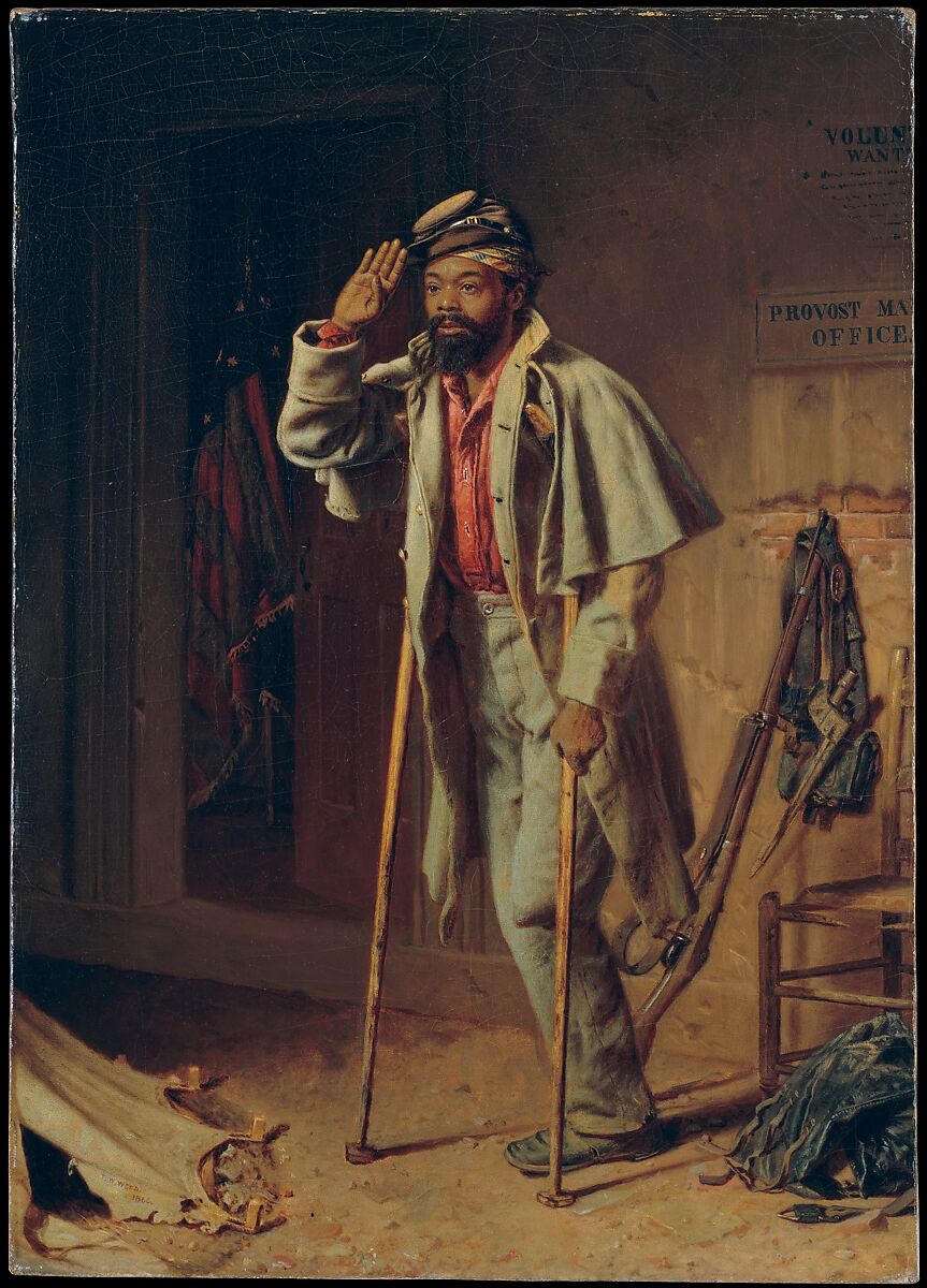 A Bit of War History: The Veteran, Thomas Waterman Wood (American, Montpelier, Vermont 1823–1903 New York), Oil on canvas, American 