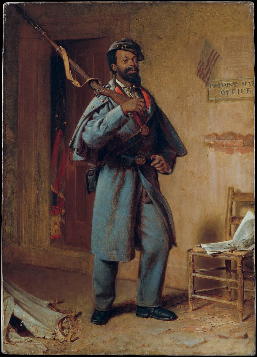 A Bit of War History: The Recruit, Thomas Waterman Wood (American, Montpelier, Vermont 1823–1903 New York), Oil on canvas, American 
